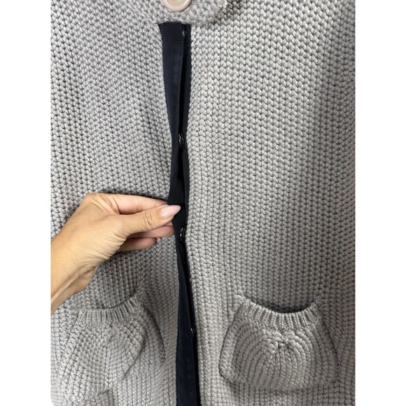Laundry Merino Wool Chunky Knit Cardigan Preppy Coquette Classy Academia Twee M - Picture 4 of 8